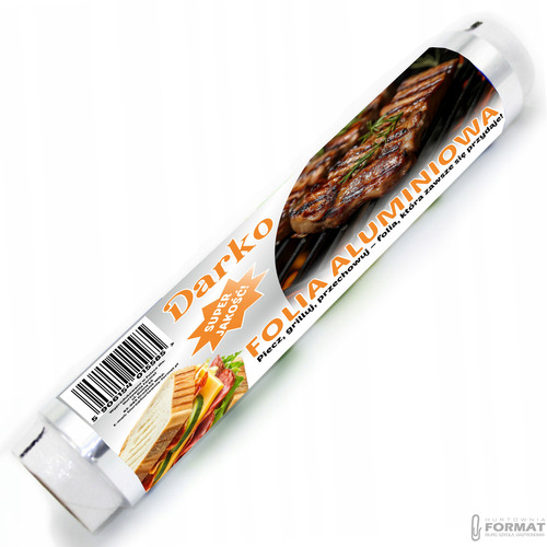 FOLIA ALUMINIOWA SPOŻYWCZA DARKO 60m CATERING GASTRONOMICZNA GRUBA MOCNA 3
