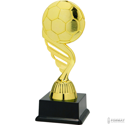 Puchar złoty trofeum nagroda statuetka piłka nożna figurka 3d + GRAWER 19 cm 2