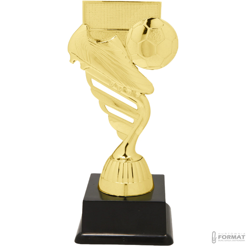 Puchar złoty trofeum nagroda statuetka piłka nożna figurka 3d + GRAWER 19 cm 2