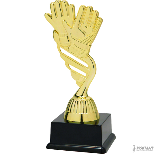 Puchar złoty trofeum nagroda statuetka rękawice figurka 3d + GRAWER 19 cm 2