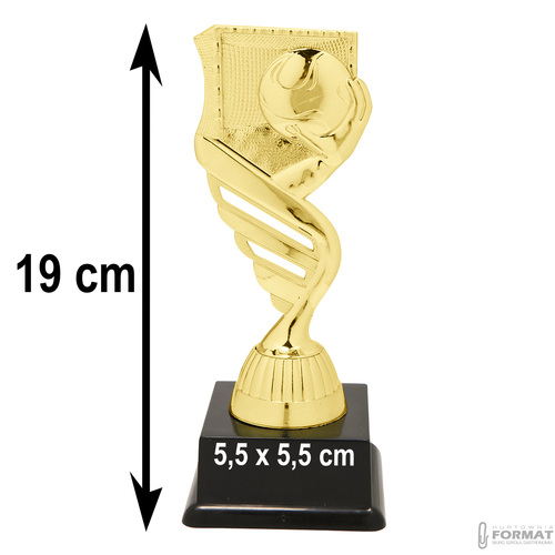 Puchar złoty trofeum nagroda statuetka piłka ręczna figurka 3d + GRAWER 19 cm 6