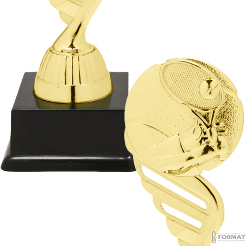 Puchar złoty trofeum nagroda statuetka tenis ziemny figurka 3d + GRAWER 19 cm 3