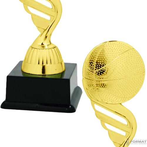 Puchar złoty trofeum nagroda statuetka koszykówka figurka 3d + GRAWER 19 cm 3