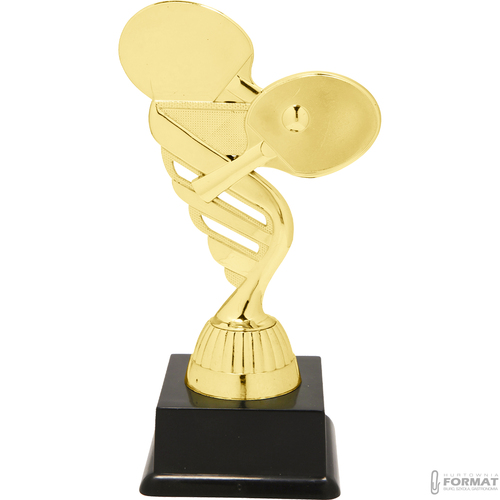 Puchar złoty trofeum nagroda statuetka tenis stołowy 3d + GRAWER 19 cm 2