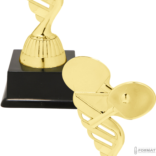 Puchar złoty trofeum nagroda statuetka tenis stołowy 3d + GRAWER 19 cm 3