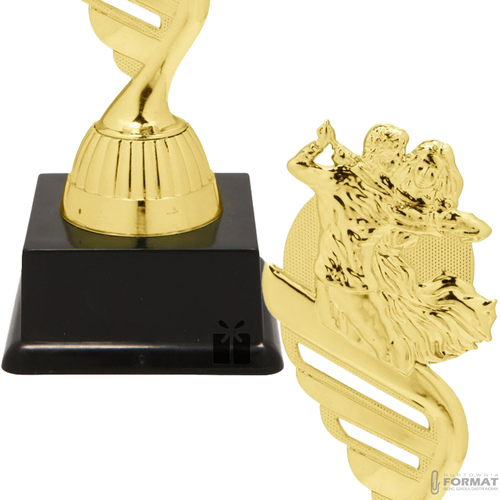 Puchar złoty trofeum nagroda statuetka taniec figurka 3d + GRAWER 19 cm 3