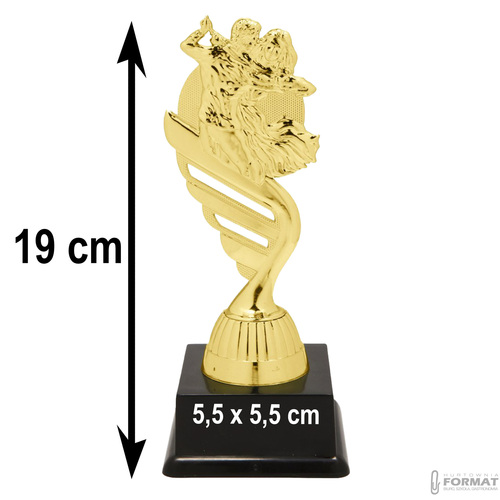 Puchar złoty trofeum nagroda statuetka taniec figurka 3d + GRAWER 19 cm 6