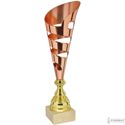 PUCHAR TROFEUM NAGRODA STATUETKA SOLIDNA 3D 36 cm KOLOR BRĄZOWY + GRAWER 2