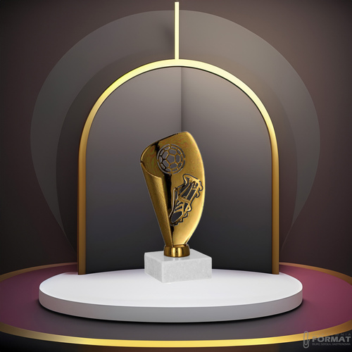 PUCHAR TROFEUM NAGRODA STATUETKA SOLIDNA 3D 13,5cm KOLOR BRĄZ + GRAWER 7
