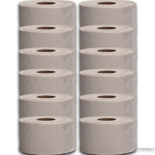 Papier toaletowy JUMBO szary makulatura 100m ekologiczny op 12szt 2
