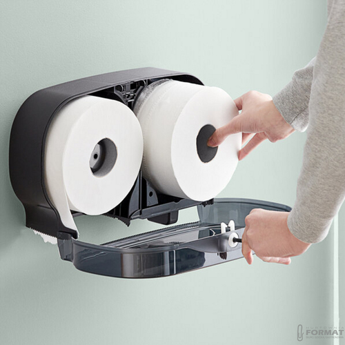Papier toaletowy JUMBO BIAŁY CELULOZA 12 ROLEK X 100m do podajnika BIG ROLKA 9