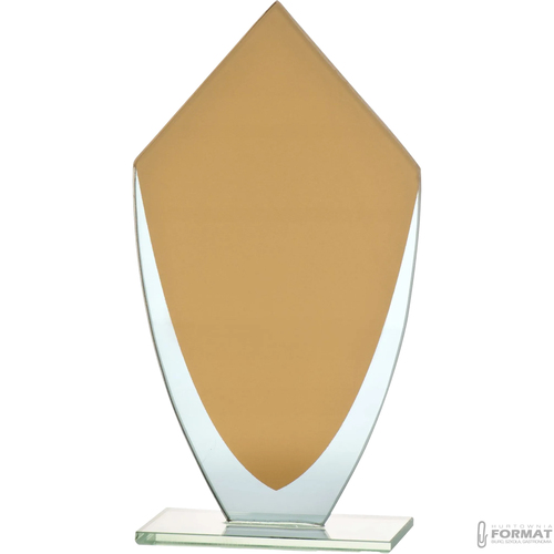 PUCHAR TROFEUM NAGRODA STATUETKA SOLIDNA 3D 20cm SZKLANA + GRAWER 2
