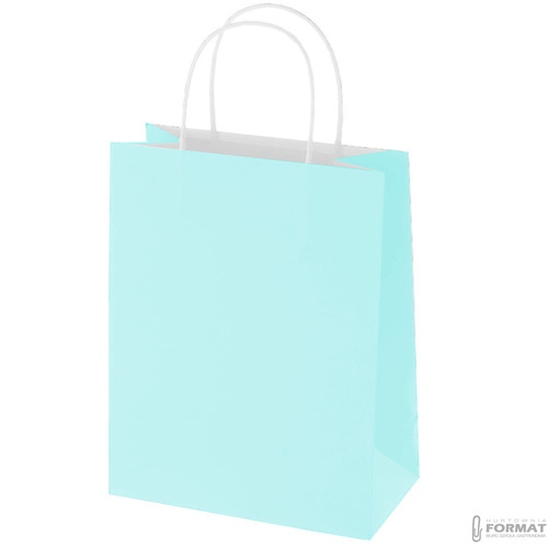 TORBA PAPIEROWA ZIELONA PASTELOWA A4 240/100/320  4