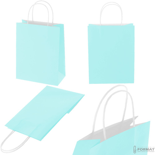 TORBA PAPIEROWA ZIELONA PASTELOWA A4 240/100/320  9