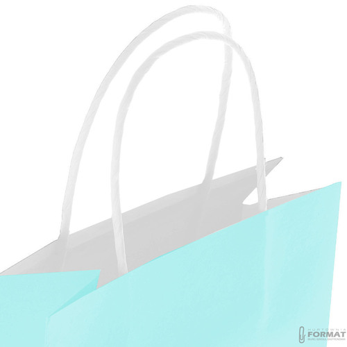 TORBA PAPIEROWA ZIELONA PASTELOWA A4 240/100/320  7