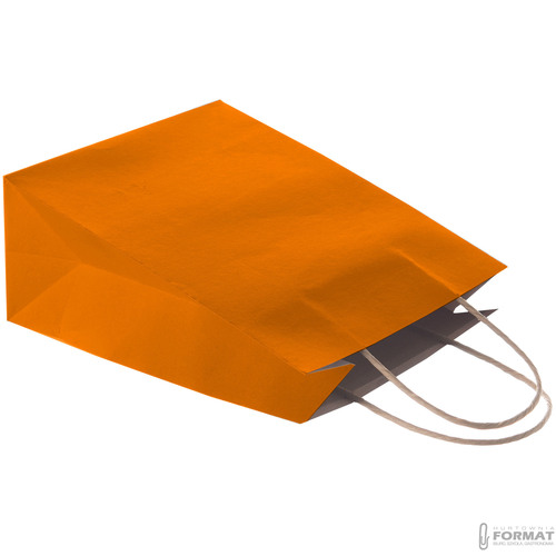 TORBA PAPIEROWA POMARAŃCZOWA A4 240/100/320  6
