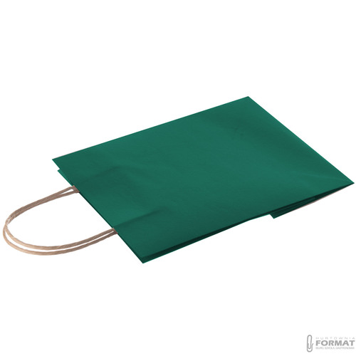 TORBA PAPIEROWA CIEMNO ZIELONA A5 225/80/180  6