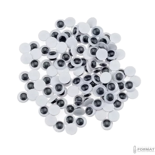 RUCHOME OCZKA SAMOPRZYLEPNE 10 mm 100 SZTUK BREWIS 2