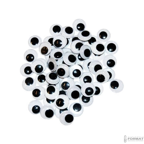 RUCHOME OCZKA SAMOPRZYLEPNE 10 mm 100 SZTUK BREWIS 3
