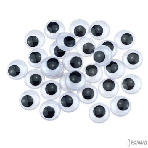 RUCHOME OCZKA SAMOPRZYLEPNE 18 mm 30 SZTUK BREWIS 3