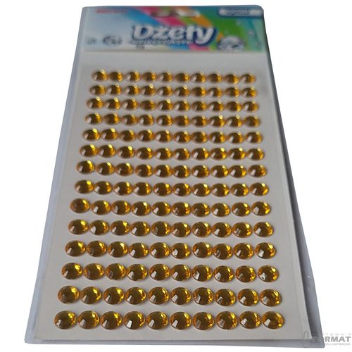 DŻETY SAMOPRZYLEPNE DS20 ZŁOTE 6mm 140 SZTUK BREWIS 2