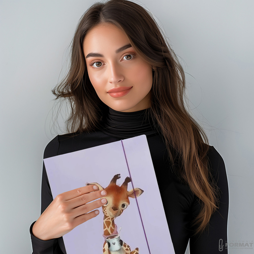 TECZKA PAPIEROWA NARCISSUS A4 Z GUMKĄ WERSJA FUN ŻYRAFA 8