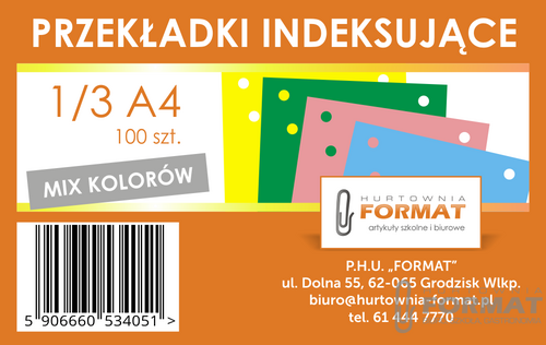 PRZEKŁADKI MIX KOLOR A100 DARKO 7