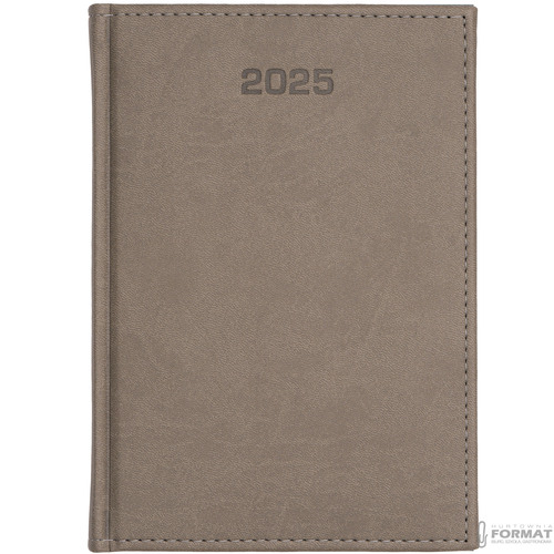 KALENDARZ DZIENNY A4 TERMINARZ 2025 KSIĄŻKOWY NOTES PLANER MAPA SZARY 2