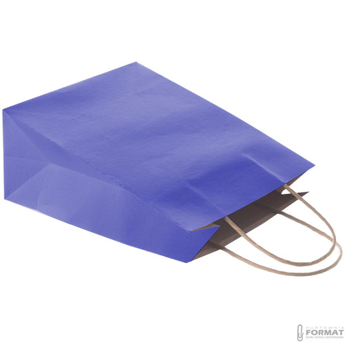 TORBA PAPIEROWA GRANATOWA A5 225/80/180 7