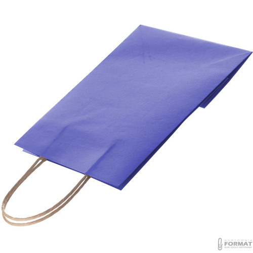TORBA PAPIEROWA GRANATOWA A5 225/80/180 6