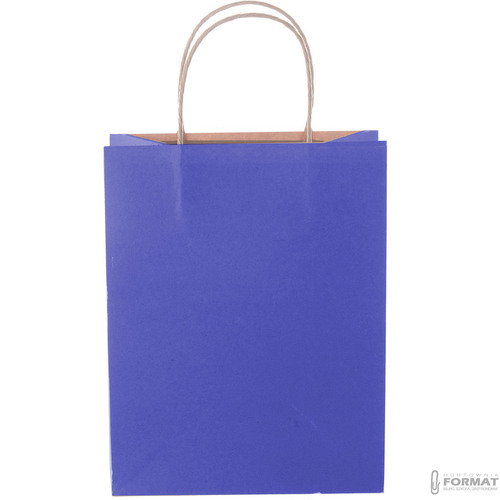 TORBA PAPIEROWA GRANATOWA A5 225/80/180 5