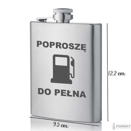 PIERSIÓWKA STALOWA METALOWA NIERDZEWNA 237ml NA PREZENT GRAWER WZORY 25