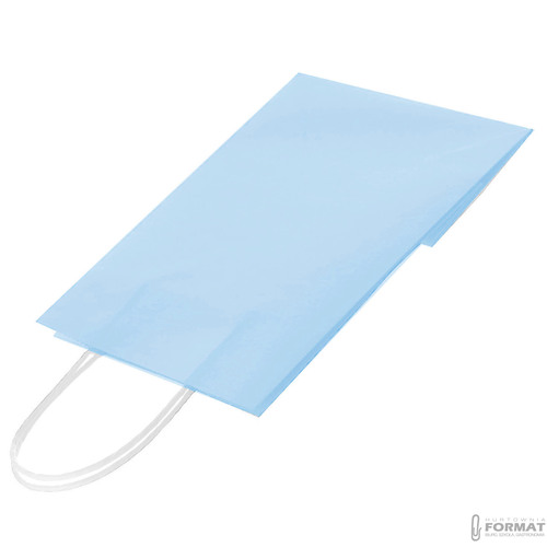 TORBA PAPIEROWA NIEBIESKA PASTELOWA A4 240/100/320 8