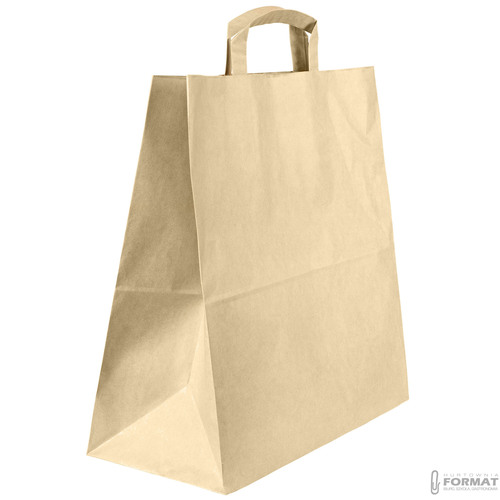 TORBA PAPIEROWA CATERINGOWA BRĄZOWA 260/140/320mm 26/14/32cm 250SZT +NADRUK 32