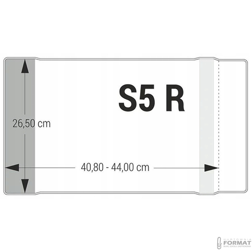 PRZEZROCZYSTA OKŁADKA REGULOWANA 40,8-44x26,5 cm BIURFOL S5 R 2