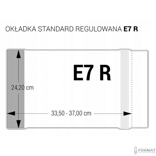 PRZEZROCZYSTA OKŁADKA REGULOWANA 33,5-37x24,2 cm BIURFOL E7 R 2