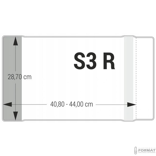 PRZEZROCZYSTA OKŁADKA REGULOWANA 40,8-44x28,7 cm BIURFOL S3 R 2