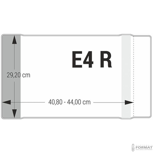 PRZEZROCZYSTA OKŁADKA REGULOWANA 40,8-44x29,2 cm BIURFOL E4 R 2