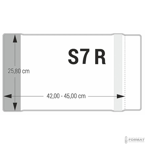 PRZEZROCZYSTA OKŁADKA REGULOWANA 42-45x25,8 cm BIURFOL S7 R 2