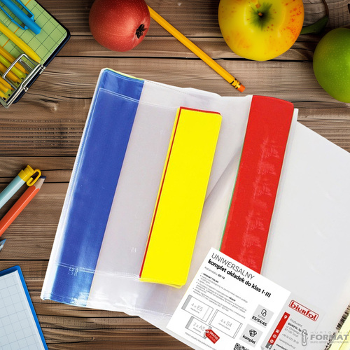 UNIWERSALNY KOMPLET OKŁADEK BIURFOL DO KLAS 1-3 FORMATY E5/S4/A5 7
