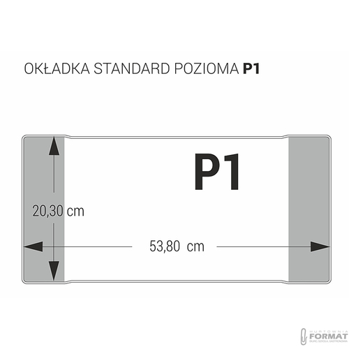 PRZEZROCZYSTA OKŁADKA POZIOMA 53,8x20,3 cm BIURFOL P1 2