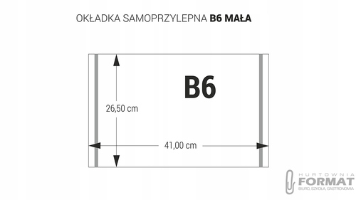 Okładka na zeszyt książkę B6 samoprzylepna 3