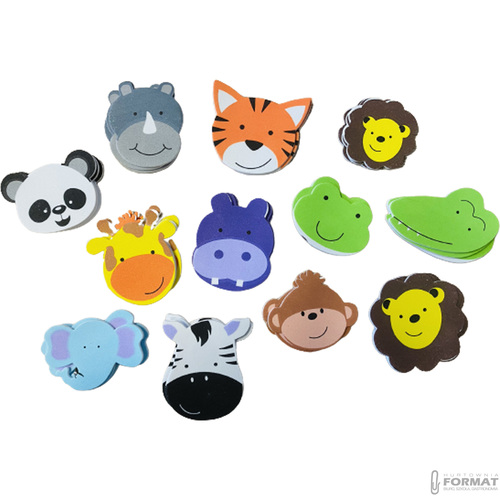 KOLOROWE NAKLEJKI Z PIANKI ZWIERZĄTKA ZOO PVC45 36 SZTUK BREWIS 4