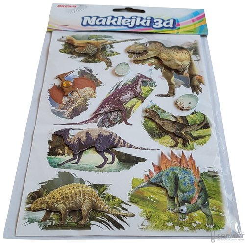 NAKLEJKI DEKORACYJNE 3D DINOZAURY BREWIS CLA9 2
