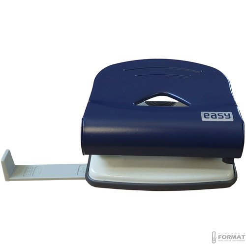 DZIURKACZ METALOWY NIEBIESKI DO 25 KARTEK EASY STATIONERY 85559 4