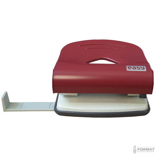 DZIURKACZ METALOWY CZERWONY DO 25 KARTEK EASY STATIONERY 85562 4