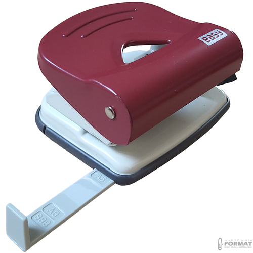 DZIURKACZ METALOWY CZERWONY DO 25 KARTEK EASY STATIONERY 85562 9