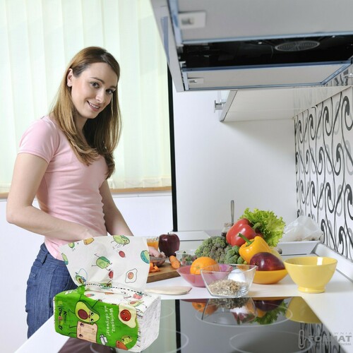 RĘCZNIK ZZ KARTIKA ZE WZOREM AVOCADO 2 WARSTWY 150szt PRZEDSZKOLE SZKOŁA 5