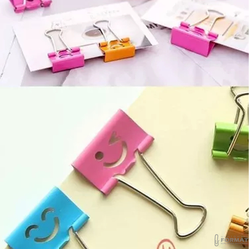 KLIPSY BIUROWE BINDER 19mm TUBA BUŹKI 40szt 4 KOLORY 9