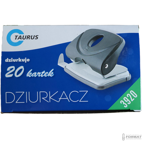 CZARNO-SZARY DZIURKACZ METAL-PLASTIK DO 20 K. Z MIARKĄ TAURUS TRADE 3920 10